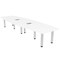 Skutchi Designs 45 in W, 120 in L, 29 in H, Engineered Wood Top, White H-BOT-46119PT-09-EL - alternate 1